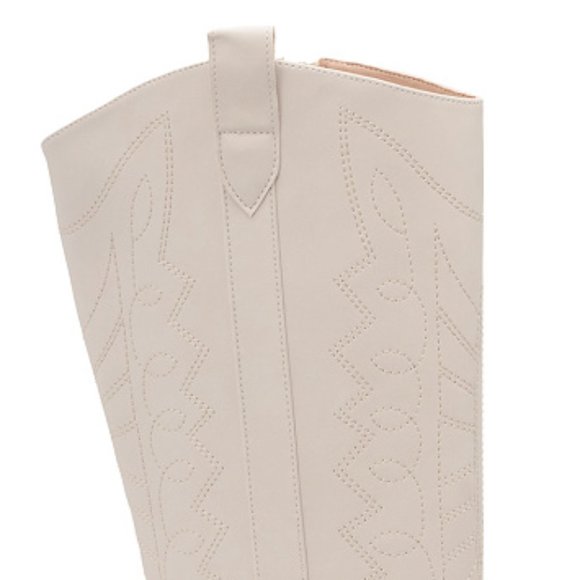 Corkys Howdy WIDE CALF Western Cowgirl Boots in Winter White - Picture 8 of 9